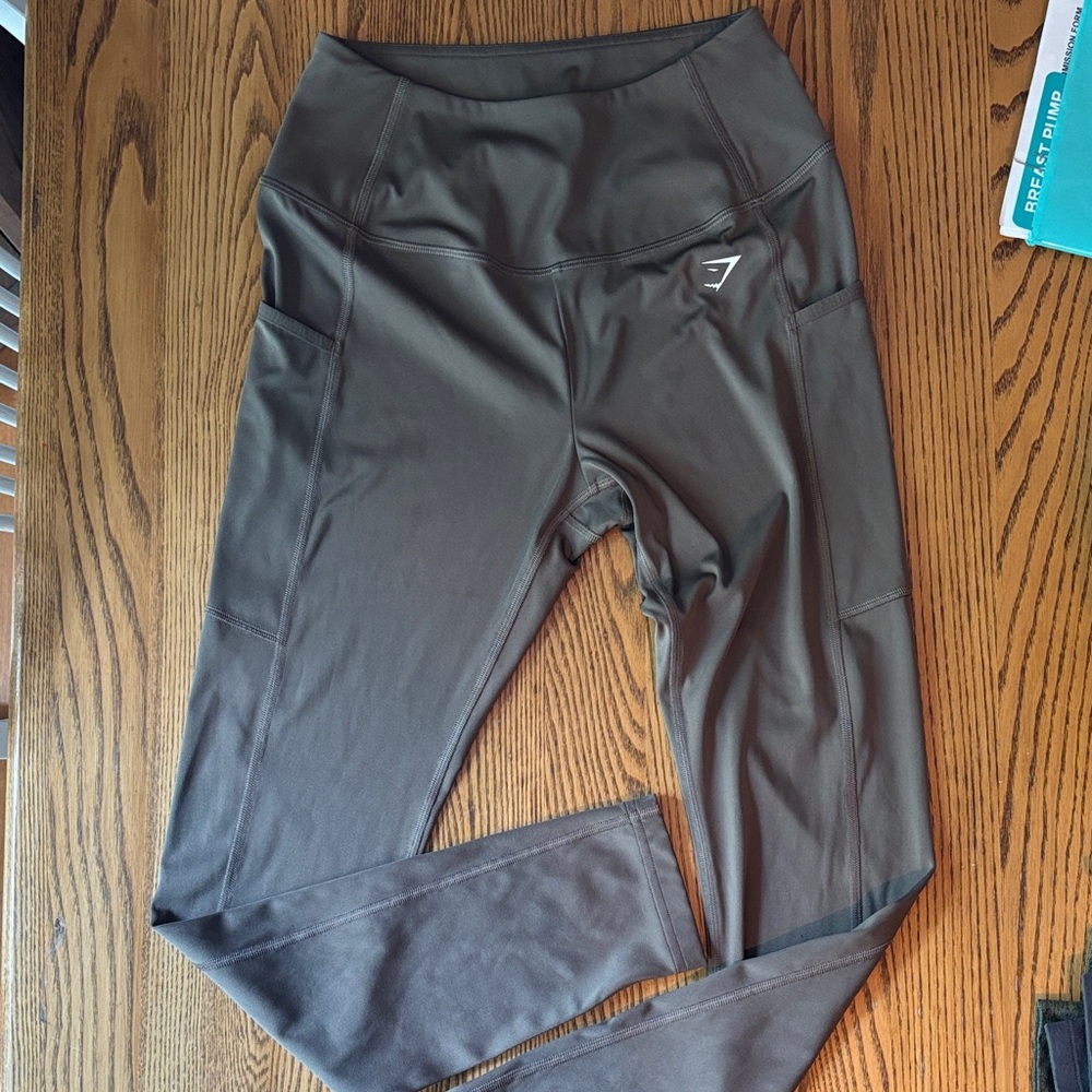 Gymshark Gray High-Rise Athletic Leggings